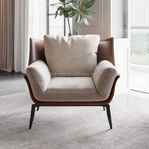 Oturma odası tekli koltuk ışık lüks balkon Modern eğlence sandalye basit tasarımcı İtalyan Minimalist yatak koltuk - Product Image 3