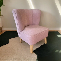 Chaise d'appoint en tissu de lin multicolore moderne nordique pour bureau à domicile chaise en polyuréthane de loisirs contemporains pour meubles de maison