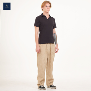 เสื้อยืดแขนสั้นสำหรับผู้ชายผ้าวาฟเฟิลผ้าวาฟเฟิลสำหรับใส่ทำงานในประเทศไทยออกแบบเองได้ใส่สบาย - Product Image 3