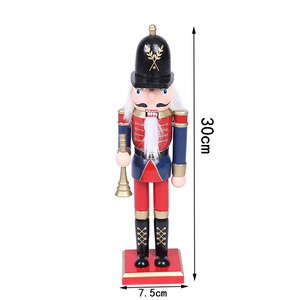 Mặt Dây Chuyền Búp Bê <span class=keywords><strong>Nutcracker</strong></span> Bằng Gỗ Người Lính Với Áo Choàng Hình Dạng Đồ Trang Trí Con Rối Trang Trí Ngày Lễ Giáng Sinh Trang Trí Cho Nhà - Product Image 4