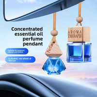 Diffuseur d'huiles essentielles en verre miniature personnalisé en gros, aromathérapie, désodorisant de voiture longue durée, parfum liquide, rétroviseur