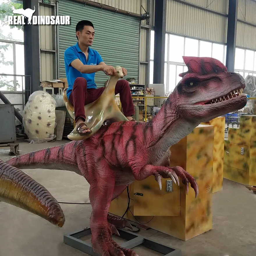 Đồng Tiền Hoạt Động Hoặc Điều Khiển Từ Xa Khủng Long Cử Động Được Đi Xe Dilophosaurus