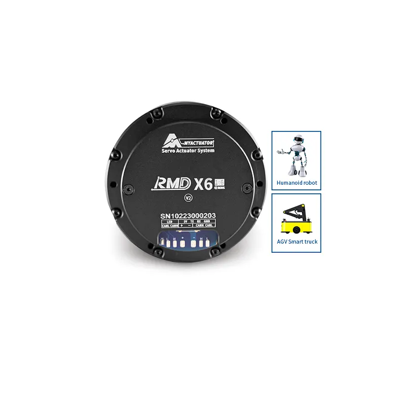 Brushless इमदादी मोटर RMD-X6 V2 1:6 48v डीसी गियर मोटर एनकोडर जल्द चलनेवाला BLDC एनकोडर पहिया मोटर