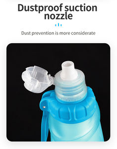 Sac à dos d'hydratation <span class=keywords><strong>de</strong></span> survie en milieu sauvage sans BPA <span class=keywords><strong>bouteille</strong></span> <span class=keywords><strong>de</strong></span> filtre à eau douce en TPU 500ml 1000ml flacon souple pliable avec paille - Product Image 4