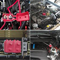 Interruptor de Circuito de Reinicio Automático de 40 Amperios con Cubierta, DC 12V-24V, Aislamiento de Nailon y Tipo de Perno Antioxidante para Automoción