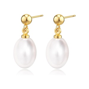 Minimalist Daily Versatile Jewelry Knot Design Flower Pearl <strong>Studs</strong> and Hoop <strong>Earrings</strong> - Product Image 1
