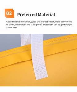 Custom Logo Waterproof Waxed Canvas Roll Picnic Lunch Bag Insulated Cooler Collapsable for Work and Picnic Food Storage - Product Image 6