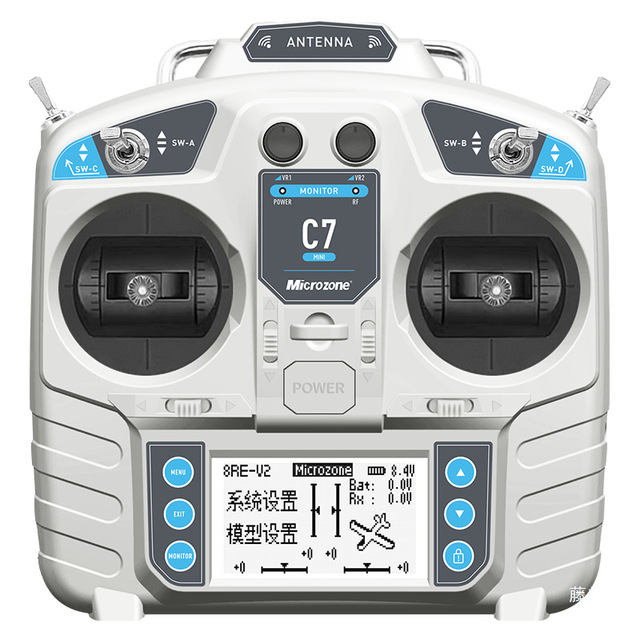 MicroZone C7 MINI 2.4G Controller MC8RE Radio System Private Mold Plastic Compatible Others RC Drone CN/GUA
