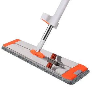 Squeeze Mop Free Hand Washing Flat Pads Lazy Home Large Microfiber Household Cleaning Wood Tile Floor Mopping
