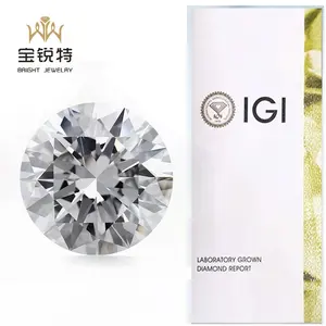 IGI chứng nhận kim cương phòng thí nghiệm phát triển 0.01 Carat cvd hpht bất vvs kim cương tự nhiên Kim Cương lỏng lẻo