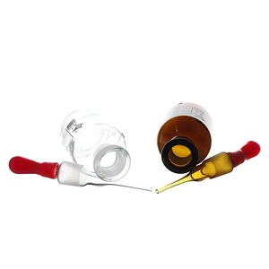 Flacone Contagocce in Vetro Trasparente Marrone da 30ML 60ML 125ML per Reagenti da Laboratorio con Tappo a Pressione, Confezione Singola OEM Yaohua - Product Image 3