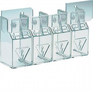 Copertura Protettiva Hager per Interruttori di Disconnessione e Commutatori Hi Hic 4P 125 160A - Product Image 1