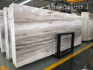 Dalles de marbre italien à veine bleue Pierre naturelle de première qualité pour villa de luxe moderne Design d'intérieur Revêtement de sol imperméable Mur poli - Product Image 3