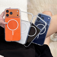 Nouvelle coque de téléphone magnétique sans fil en acrylique pour iPhone 18 17 16 Pro Max, coque de téléphone antichoc avec boîte