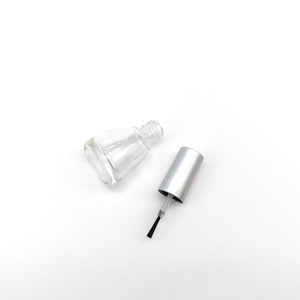 YALI N1119 Rainbow Silver Special Empty Glass Bottle Screw Cap Lid Screen Printing Hot Stamping 8ml Nail Polish Oil Free Sample