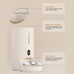 2025 Mới Thông Minh Pet Trung Chuyển Tự Động Mèo Dispenser Bát Con Chó Thực Phẩm Thông Minh Trung Chuyển Với Màn Hình Cảm Ứng Điều Khiển - Product Image 2