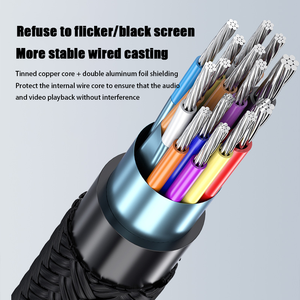 Câble Adaptateur Convertisseur <span class=keywords><strong>HDMI</strong></span> <span class=keywords><strong>vers</strong></span> USB-C Tressé en Nylon 4K 60Hz <span class=keywords><strong>HDMI</strong></span> <span class=keywords><strong>vers</strong></span> USB-C 8K Type-C <span class=keywords><strong>vers</strong></span> <span class=keywords><strong>HDMI</strong></span> 120Hz - Product Image 5