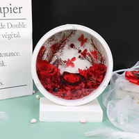520 Geschenk-Set mit ewiger Blumen-Tischlampe, Neujahrs-DIY-Materialpaket, Blumenköpfe, Geschenk, Großhandel, nicht verwelkende Rosen