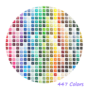 447 colori pieno quadrato/rotondo trapani resina diamante 5D pittura diamante fai da te strass mosaico pietre - Product Image 4