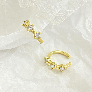 18K Gold Plated Assorted CZ <b>Ear</b> <b>Cuffs</b> No Piercing Required Multi Style Clip On <b>Ear</b> <b>Cuff</b> Set for Women Fashion Jewelry Wholesale - Product Image 3