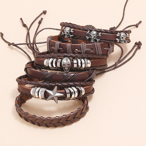 Vente en Gros Tendance Pas Cher Hommes Femmes Filles Bracelets en Cuir Bijoux - Product Image 6