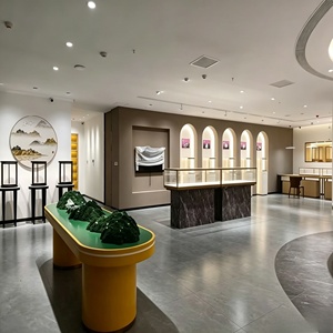 Jewelry Watch Luxury Goods Shop Interior Design Full Room Customization Glass Display Cabinet Jewelry Showcase Store Renovation - Product Image 3