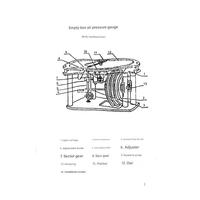 Baromètre Yulin YL1213 en métal pour équipement expérimental de mécanique physique, boîte vide, pour mesurer la pression atmosphérique, usage scolaire