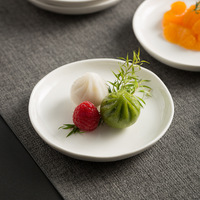 Plat à sauce en porcelaine à motif carré nordique Alien, pour voyage, collations, moutarde, barbecue et fondue chinoise