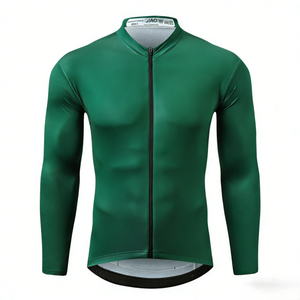 Quality Breathable Quick Dry Custom Sublimation Print <b>Stand</b> Collar Long Sleeve Bicycle <b>Cycling</b> Jersey for Team Event Road Racing - Product Image 3
