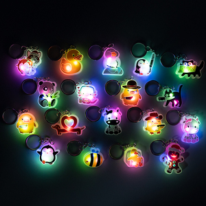 OEM tùy chỉnh <span class=keywords><strong>led</strong></span> bơ Keychain dễ thương mềm PVC cao su không thấm nước thiết kế bền với ánh sáng cho quà tặng <span class=keywords><strong>LED</strong></span> Keychain - Product Image 6