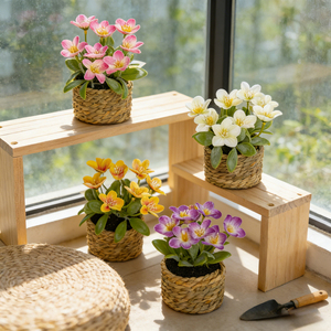 Flores Artificiales en Maceta, Narcisos, Plantas Decorativas para el Hogar, Decoración para Restaurantes, Soportes de Exhibición - Product Image 1