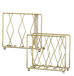 High-End Iron Eco-Friendly Modern Gold Silver Leaf <b>Napkin</b> Holder <b>Ring</b> for Wedding Party Christmas Decoration - Product Image 1