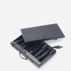 กล่องใส่แบตเตอรี่ AA 8 ก้อน พร้อมสายเคเบิล DC อินพุต 12V พร้อมฝาปิดและสวิตช์ - Product Image 4