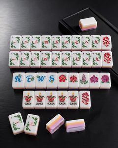 High-grade 4-layer frosted mother-of-pearl acrylic American <b>mahjong</b> <b>set</b> with 160 tiles, exquisite gift Affordable Luxury - Product Image 4