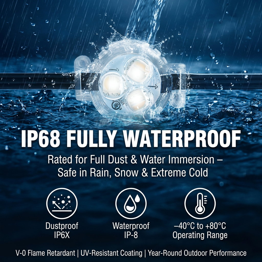 Outdoor Waterproof Christmas Light 12V 24V 48V Gemstone Light Ws2811 Led Point Light RGB RGBW Permanent Light For Decoration · image 3