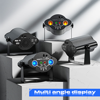 USB Mini Party Disco Stroboscope Lazer Light Pattern DJ 3IN1 RGB UV LED Effet d'éclairage avec télécommande Rouge Vert Laser Lights