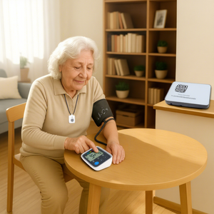 Monitor de Presión Arterial de Brazo para Personas Mayores con Operación de un Solo Toque para el Cuidado de la Salud en el Hogar - Product Image 1