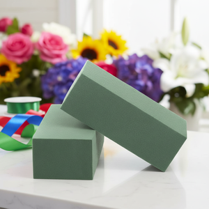 Mousse florale humide facile à découper en différentes formes et tailles pour s'adapter à divers contenants, briques <span class=keywords><strong>de</strong></span> mousse florale - Product Image 1
