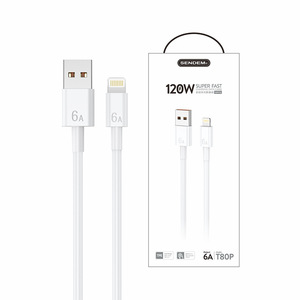 Câble de charge USB-A/Type-C en silicone TPE pour téléphone portable, 1,<span class=keywords><strong>2</strong></span> <span class=keywords><strong>m</strong></span>, 120 W, super rapide, transfert de données - Product Image 6