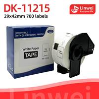 Gulungan Label Kompatibel Brother Dk-11215 29x42 mm 700 Label dengan Cartridge Holder yang Dapat Digunakan Kembali (Grosir)