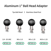 1 pouce/25mm/17mm métal rotule joint TPU rotule adaptateur pour RAM Mount téléphone accessoires moto adaptateur