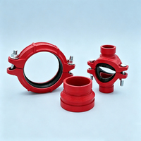 Bouchon d'extrémité rainuré en fonte ductile époxyée anti-corrosion pour la fermeture des conduites d'incendie des cinémas et théâtres