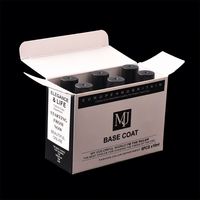 Qualité de bouteille en verre blanche de marque OEM MJ accepter couche de base personnalisée de 10ml vernis gel uv