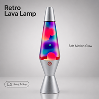 Lampe à lave colorée à brancher, veilleuse en paraffine 110V/230V, style moderne et minimaliste pour chambre à coucher, décoration intérieure et cadeau de fêtes