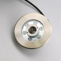 Projecteur LED RGBW étanche IP68 pour fontaine, cascade musicale, 6000K, 12V, DMX512, à buse sèche, pour jardin et bassin
