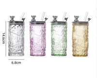 Haute apparence ours en peluche paille tasse jus boisson tasse bureau grande capacité tasse en verre pas cher cadeau tasse