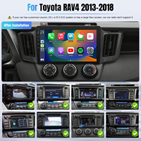 Radios de coche originales de fábrica, reproductor de MP3 Bt con función de llamada telefónica, cámara de configuración de EQ FM RDS para Toyota RAV4 2013-2018