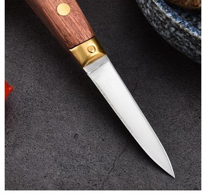 Manjia มีดสแตนเลสคุณภาพสูงที่เปิดด้ามไม้สำหรับอาหารทะเลเช่น<span class=keywords><strong>กุ้ง</strong></span>ล็อบสเตอร์หอยนางรม - Product Image 6