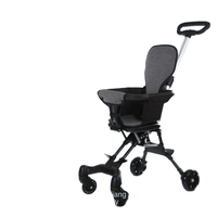 Poussette bébé légère à double sens, cadre en alliage d'aluminium, pliable, tissu Oxford, peut assister ou allonger, charge maximale 20 kg, pour 0-3 ans