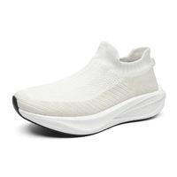 Nouvelles chaussures de course Fly-Knit respirantes, chaussures de sport pour hommes, chaussures décontractées légères à enfiler, chaussures de marche confortables pour hommes, baskets confortables